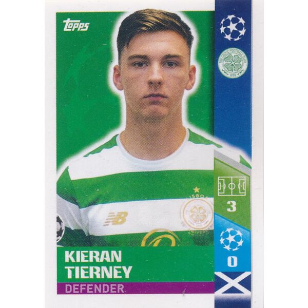 CL1718 - Sticker 553 - Kieran Tierney - Play-Off Qhalifying Teams