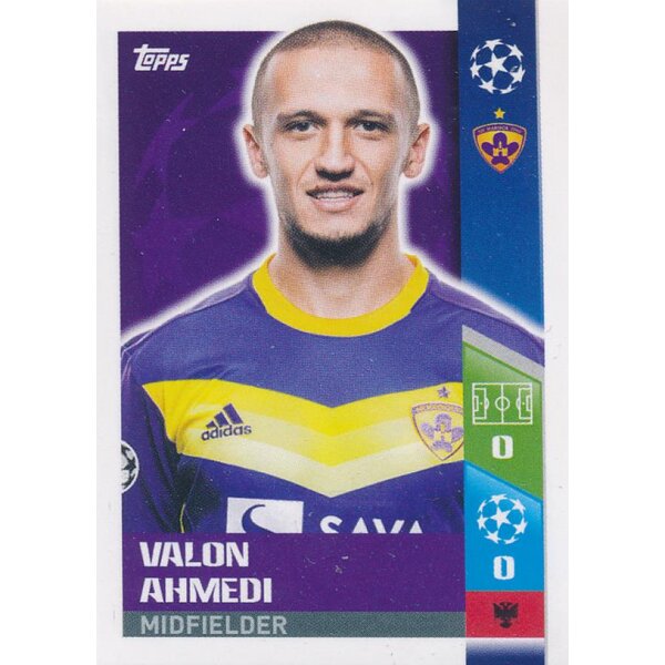 CL1718 - Sticker 577 - Valon Ahmedi - Play-Off Qhalifying Teams