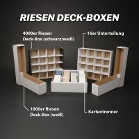 Riesen Deck-Box f&uuml;r 1.000 Karten - Aufbewahrung f&uuml;r alle TCG &amp; Sammelkarten (Magic, Pokemon, Yu-Gi-Oh! &amp; co.) (wei&szlig;)