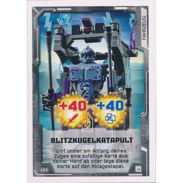 153 - Blitzkugelkatapult - Fahrzeugkarten - LEGO Nexo Knights 2