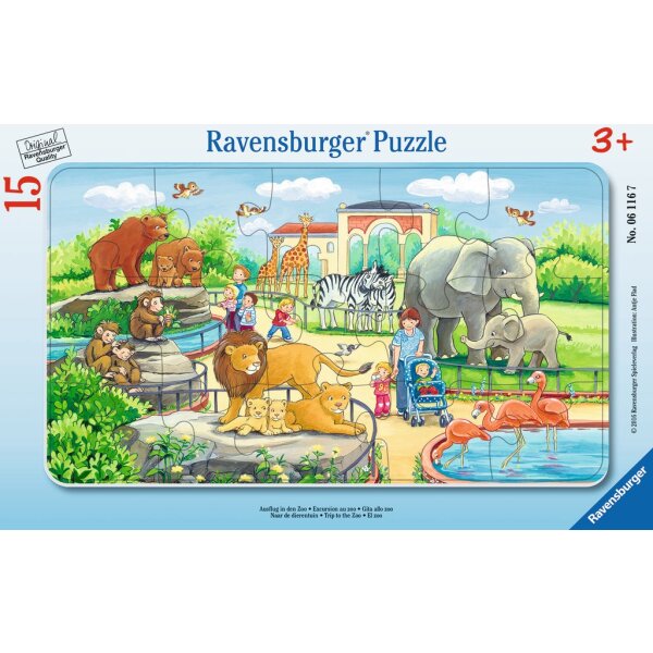 Ravensburger 06116 - Ausflug in den Zoo - 15 Teile