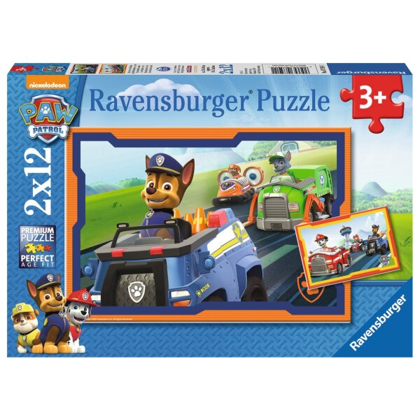 Ravensburger 07591 - Paw Patrol im Einsatz - 12 Teile