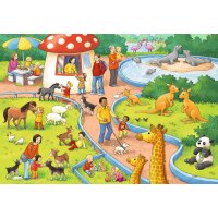 Ravensburger 07813 - Ein Tag im Zoo - 2x24 Teile