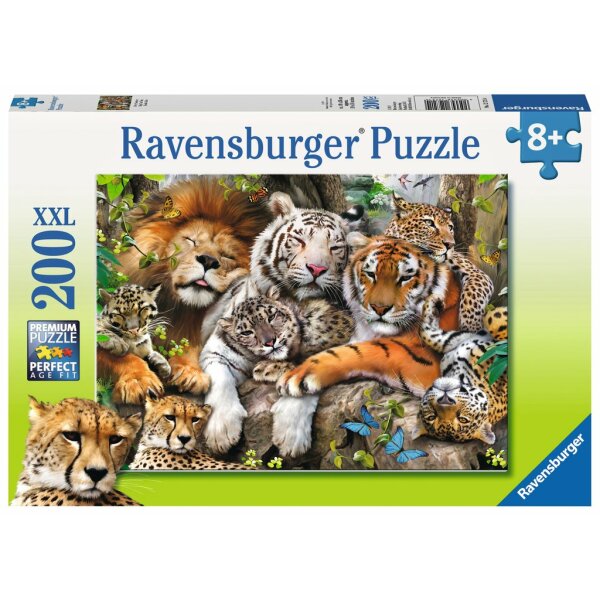 Ravensburger 12721 - Schmusende Raubkatzen - 200 Teile