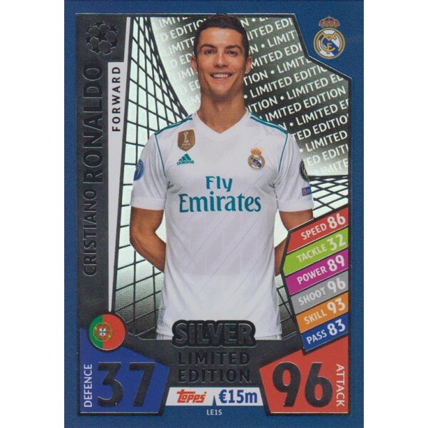 CL1718-LE1S - Cristiano Ronaldo - Limited Edition SILBER