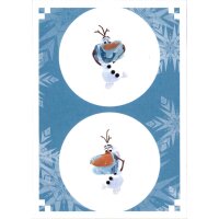 Olaf taut auf - Sticker 2X - Disney -  Die Eiskönigin