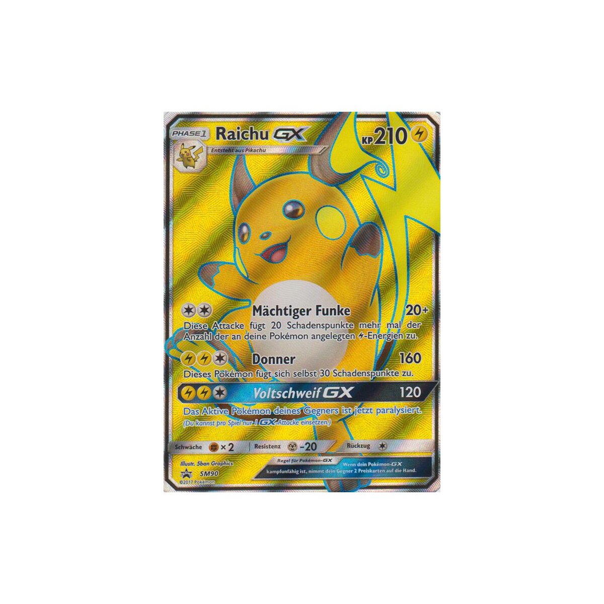 Sm90 Raichu Gx Promokarte Deutsch 6 66