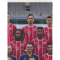 BAM1718 - Sticker 4 - Mannschaftsbild - Panini FC Bayern...