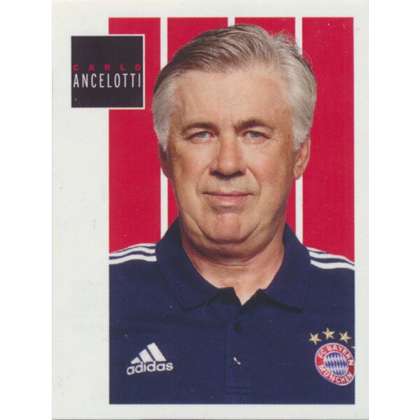 BAM1718 - Sticker 22 - Carlo Ancelotti - Panini FC Bayern München 2017/18