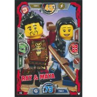 046 - Ray & Maya - Helden Karte - LEGO Ninjago Serie 3