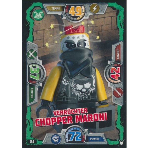 084 - Verrückter Chopper Maroni - Schurken Karte - LEGO Ninjago Serie 3