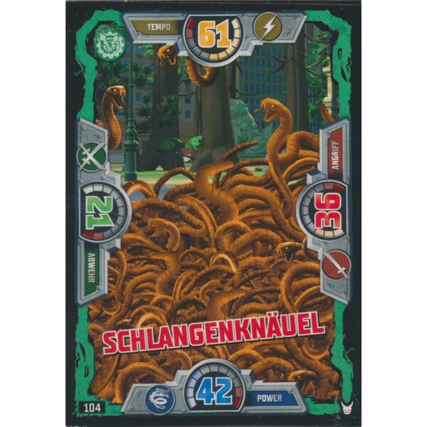 104 - Schlangenknäuel - Schurken Karte - LEGO Ninjago Serie 3