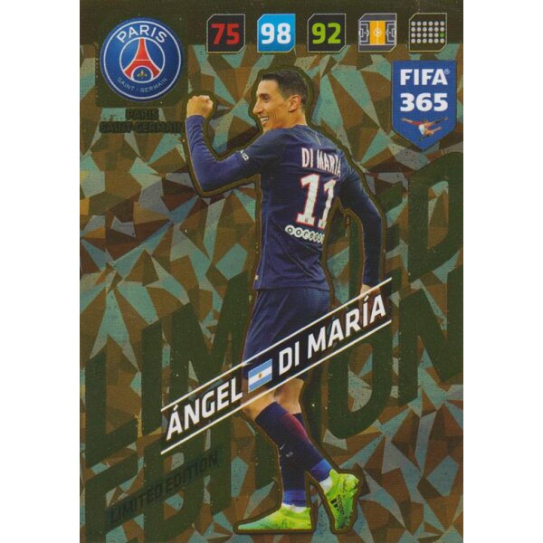 Fifa 365 Cards 2018 - LE44 - Angel Di Maria - Limited Edition