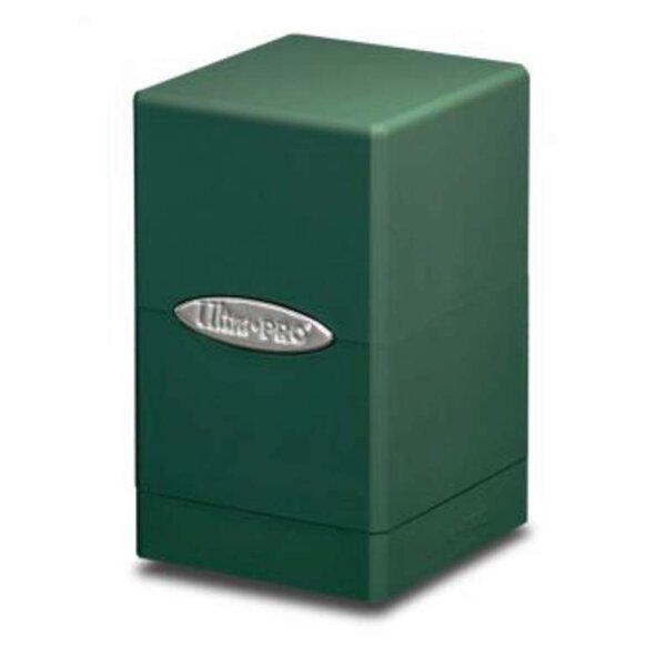 Green Satin Tower Deck Box