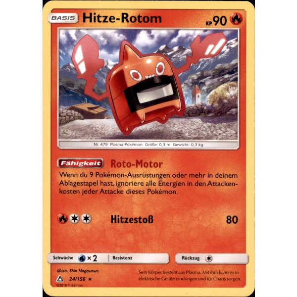 24/156 Hitze-Rotom - Sonne und Mond - Ultra-Prisma