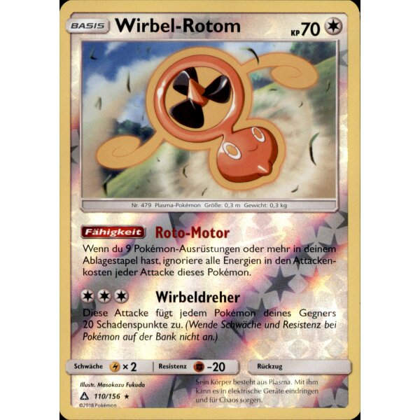 110/156 Wirbel-Rotom - Reverse Holo - Ultra-Prisma