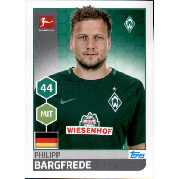 TOPPS Bundesliga 2017/2018 - Sticker 42 - Philipp Bargfrede