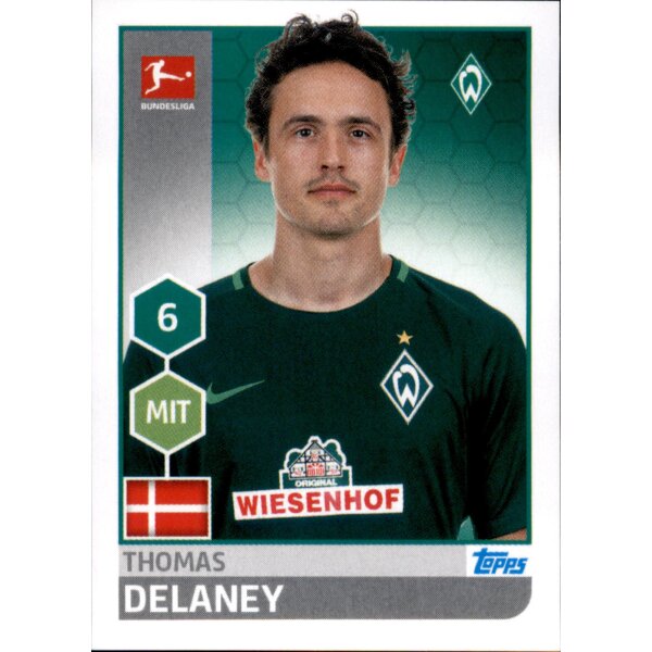 TOPPS Bundesliga 2017/2018 - Sticker 45 - Thomas Delaney