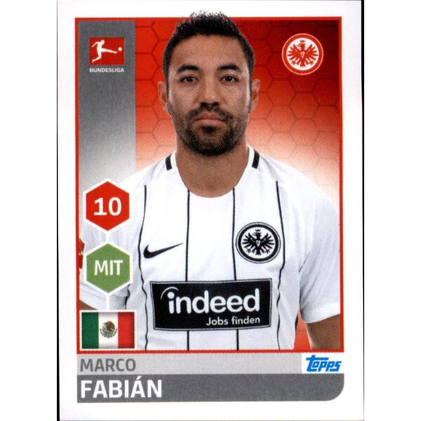 TOPPS Bundesliga 2017/2018 - Sticker 75 - Marco Fabian