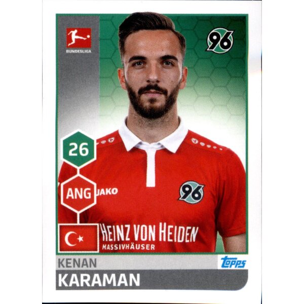 TOPPS Bundesliga 2017/2018 - Sticker 121 - Kenan Karaman