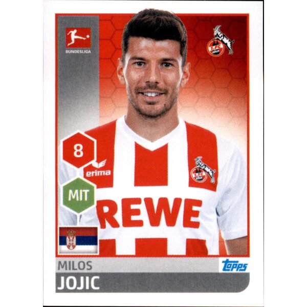 TOPPS Bundesliga 2017/2018 - Sticker 151 - Milos Jojic