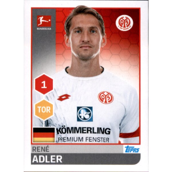 TOPPS Bundesliga 2017/2018 - Sticker 184 - Rene Adler