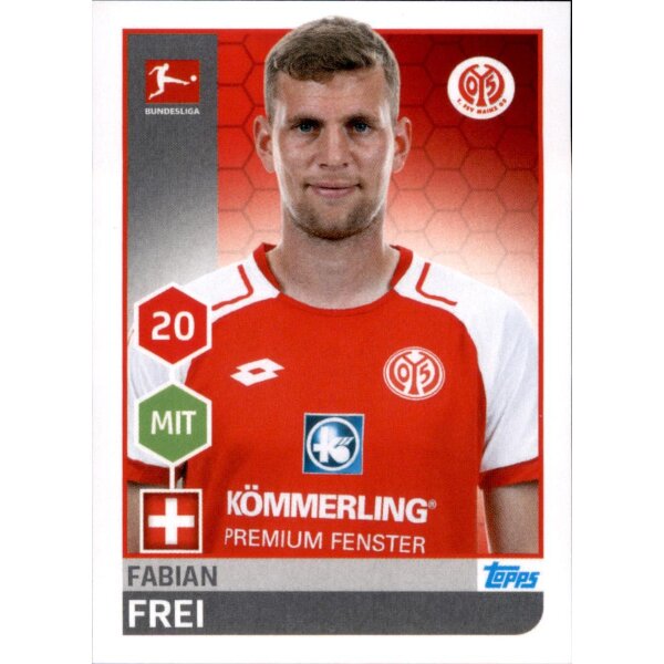 TOPPS Bundesliga 2017/2018 - Sticker 194 - Fabian Frei