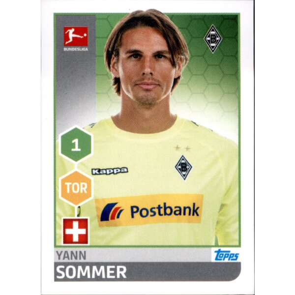 TOPPS Bundesliga 2017/2018 - Sticker 199 - Yann Sommer