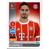 TOPPS Bundesliga 2017/2018 - Sticker 218 - Mats Hummels