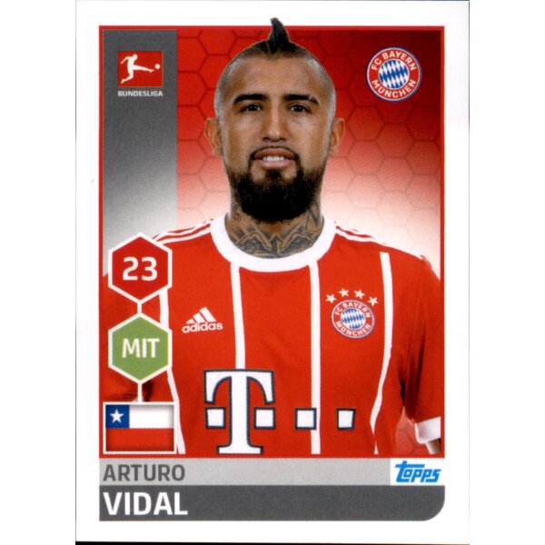 TOPPS Bundesliga 2017/2018 - Sticker 223 - Arturo Vidal