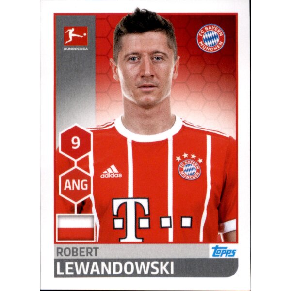 TOPPS Bundesliga 2017/2018 - Sticker 228 - Robert Lewandowski