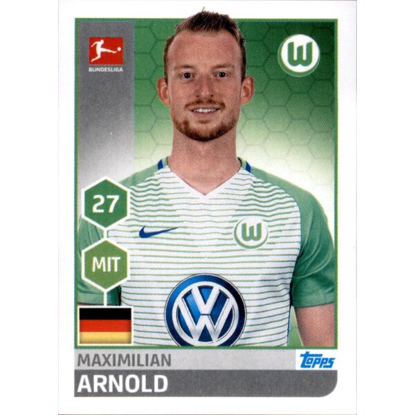 TOPPS Bundesliga 2017/2018 - Sticker 270 - Maximilian Arnold