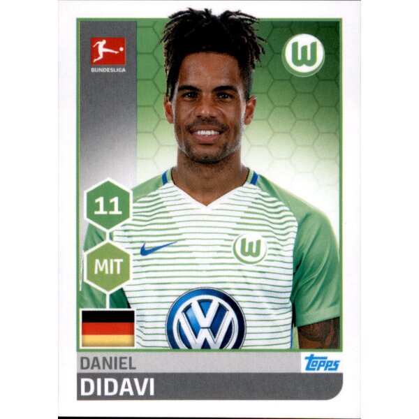 TOPPS Bundesliga 2017/2018 - Sticker 271 - Daniel Didavi