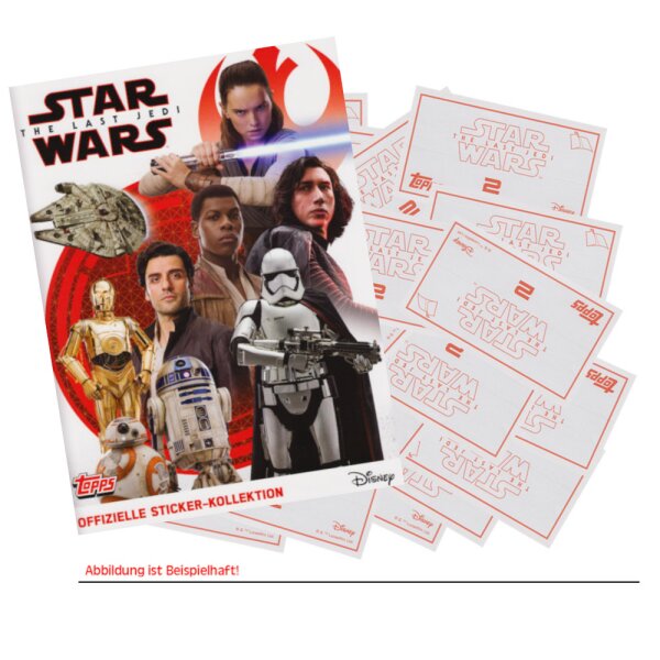 TOPPS - Star Wars - Die letzten Jedi - Sammelsticker - 1 Komplettsatz