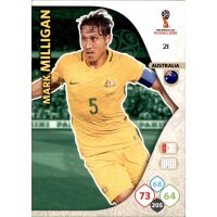 Panini WM Russia 2018 -  Nr. 21 - Mark Milligan - Team Mate