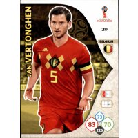 Panini WM Russia 2018 -  Nr. 29 - Jan Vertonghen - Team Mate