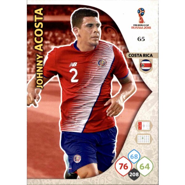 Panini WM Russia 2018 -  Nr. 65 - Johnny Acosta - Team Mate