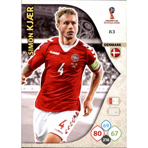 Panini WM Russia 2018 -  Nr. 83 - Simon Kjaer - Team Mate