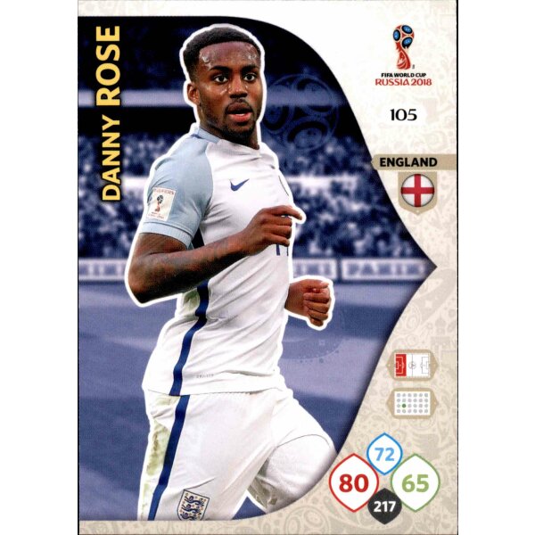 Panini WM Russia 2018 -  Nr. 105 - Danny Rose - Team Mate