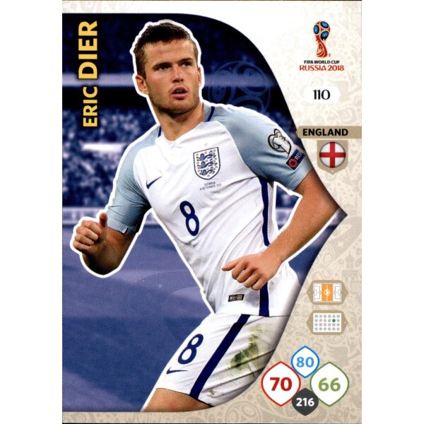 Panini WM Russia 2018 -  Nr. 110 - Eric Dier - Team Mate