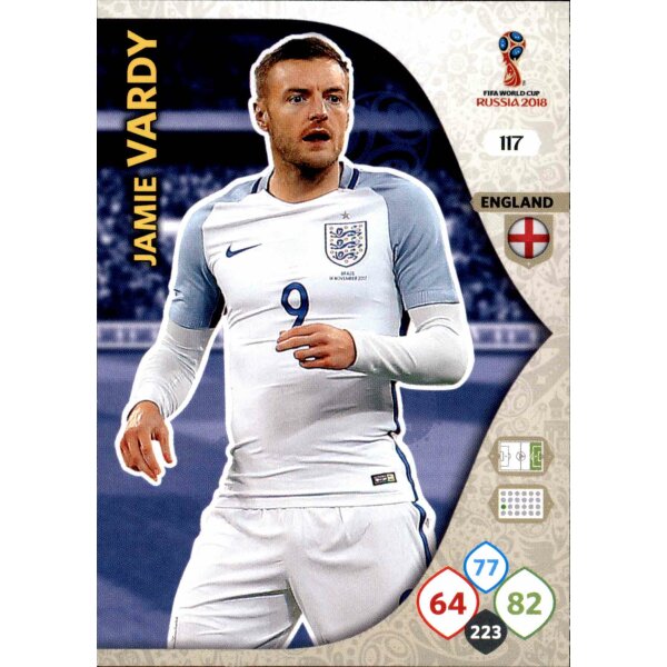 Panini WM Russia 2018 -  Nr. 117 - Jamie Vardy - Team Mate