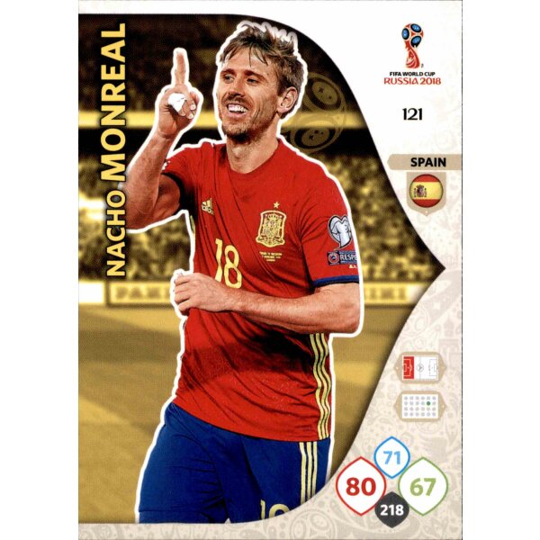 Panini WM Russia 2018 -  Nr. 121 - Nacho Monreal - Team Mate