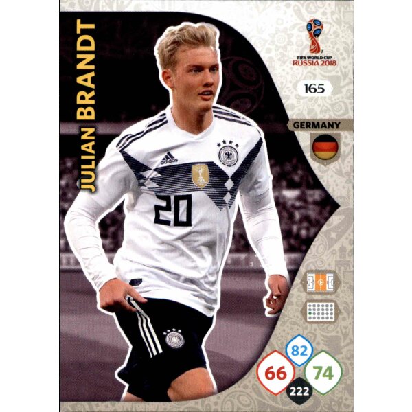 Panini WM Russia 2018 -  Nr. 165 - Julian Brandt - Team Mate