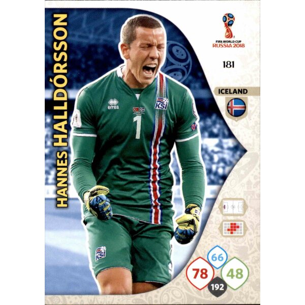 Panini WM Russia 2018 -  Nr. 181 - Hannes Halldorsson - Team Mate