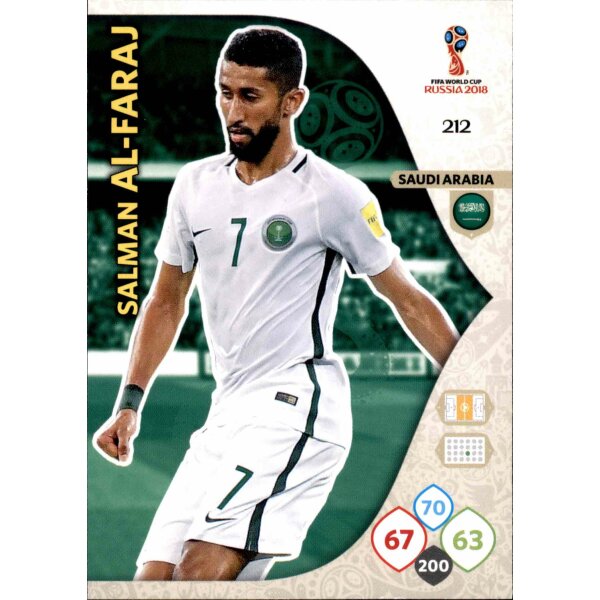 Panini WM Russia 2018 -  Nr. 212 - Salman Al-Faraj - Team Mate