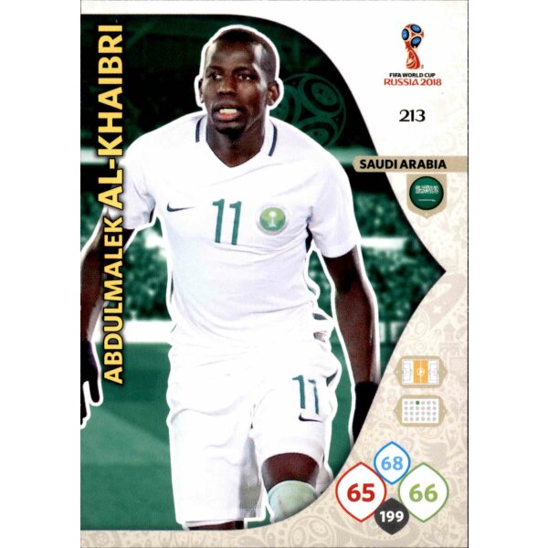 Panini WM Russia 2018 -  Nr. 213 - Abdulmalik Al-Khaibri - Team Mate