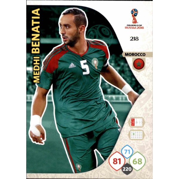 Panini WM Russia 2018 -  Nr. 218 - Medhi Benatia - Team Mate