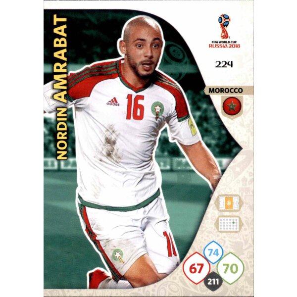 Panini WM Russia 2018 -  Nr. 224 - Nordin Amrabat - Team Mate