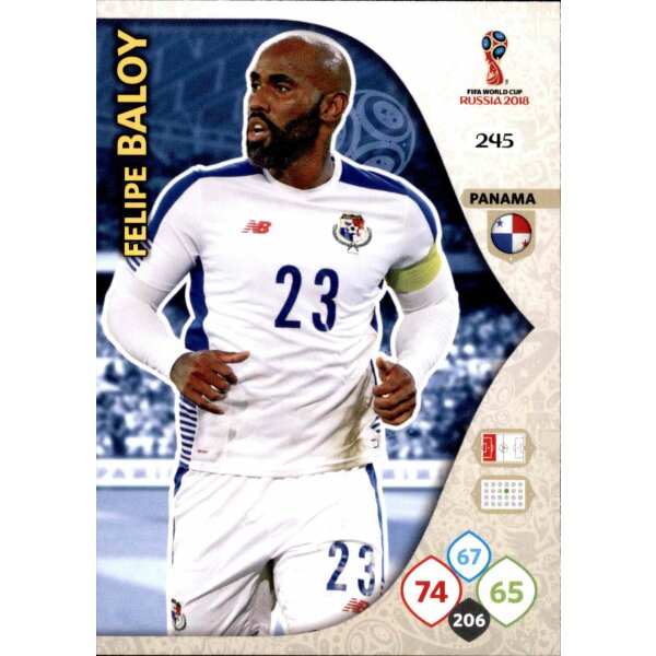 Panini WM Russia 2018 -  Nr. 245 - Felipe Baloy - Team Mate