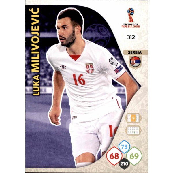 Panini WM Russia 2018 -  Nr. 312 - Luka Milivojevic - Team Mate